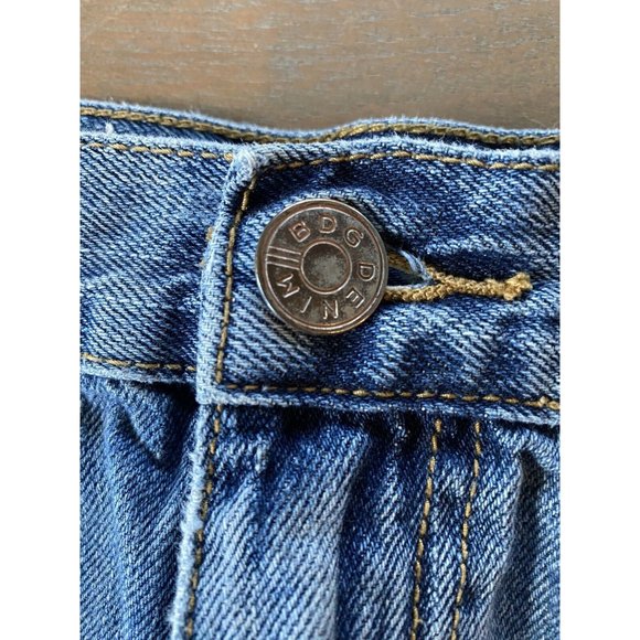 BDG Shorts Urban Outfitters Demin Jean Size 27 Stretch Blue Jeans Roll Up Cuffs - Picture 9 of 12